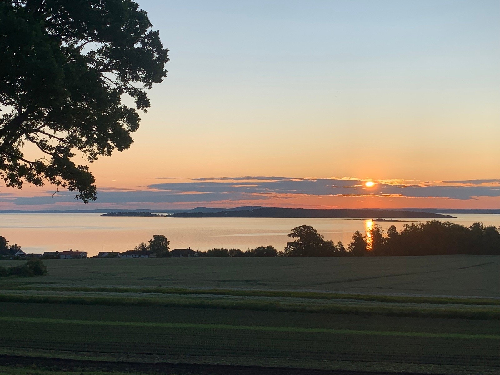 Soloppgang over Bastøya Galleribilde