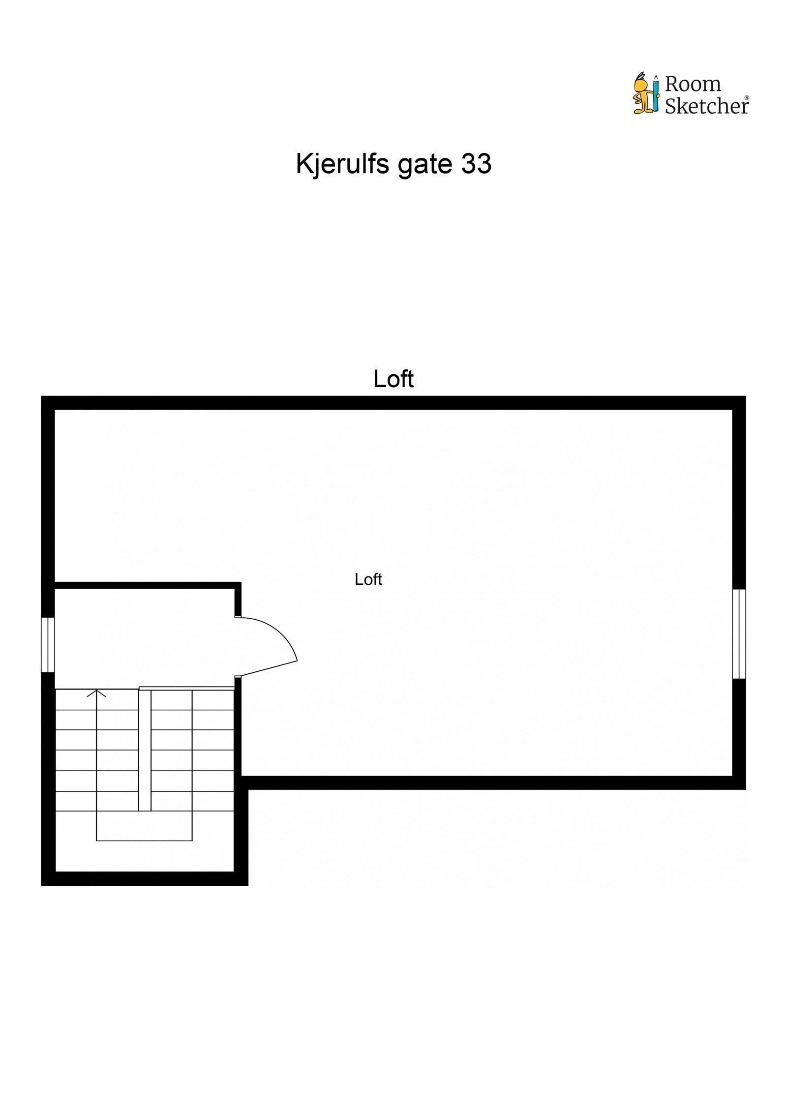 Planløsning loft Galleribilde