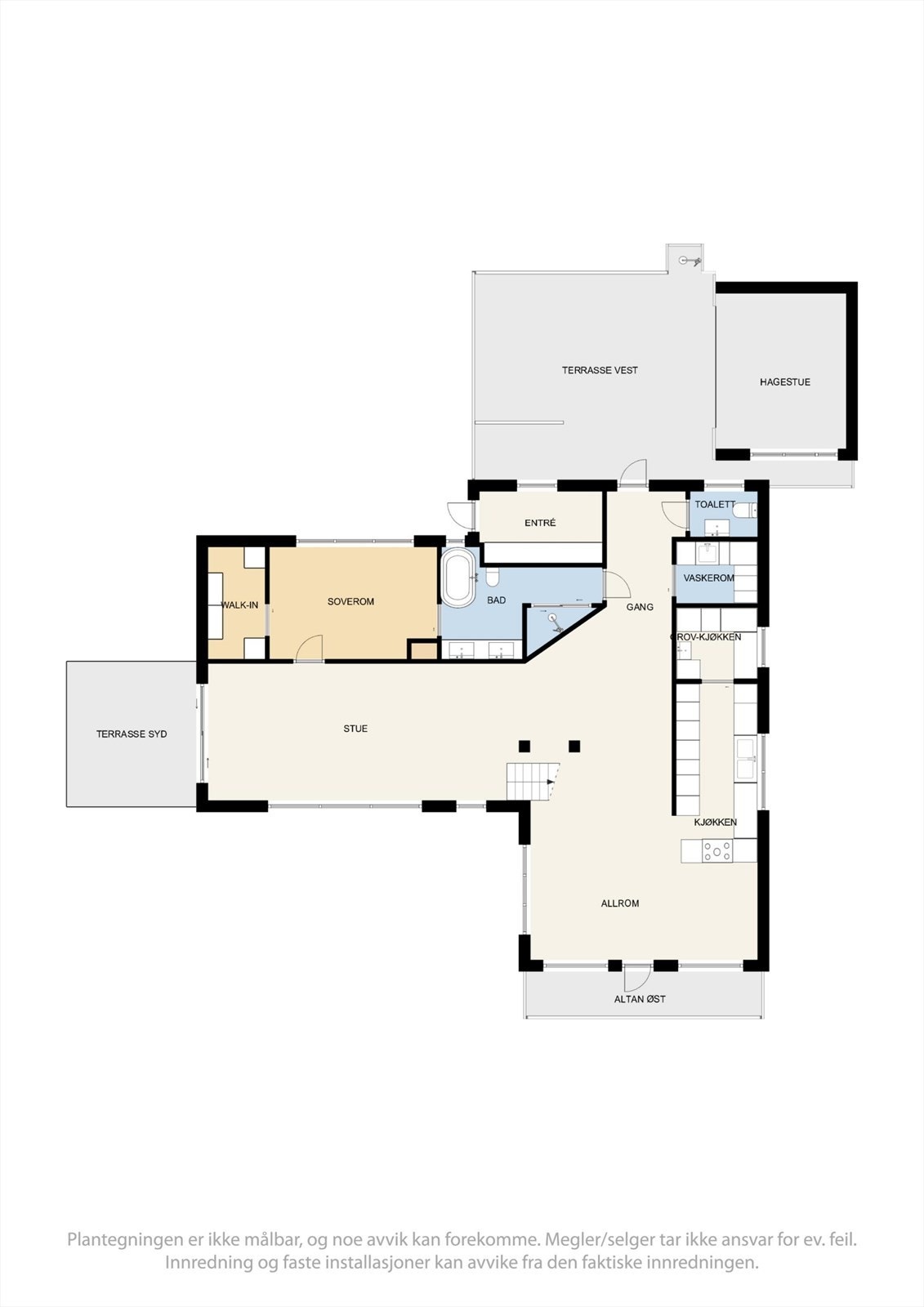 Plantegning Hoveddel Galleribilde