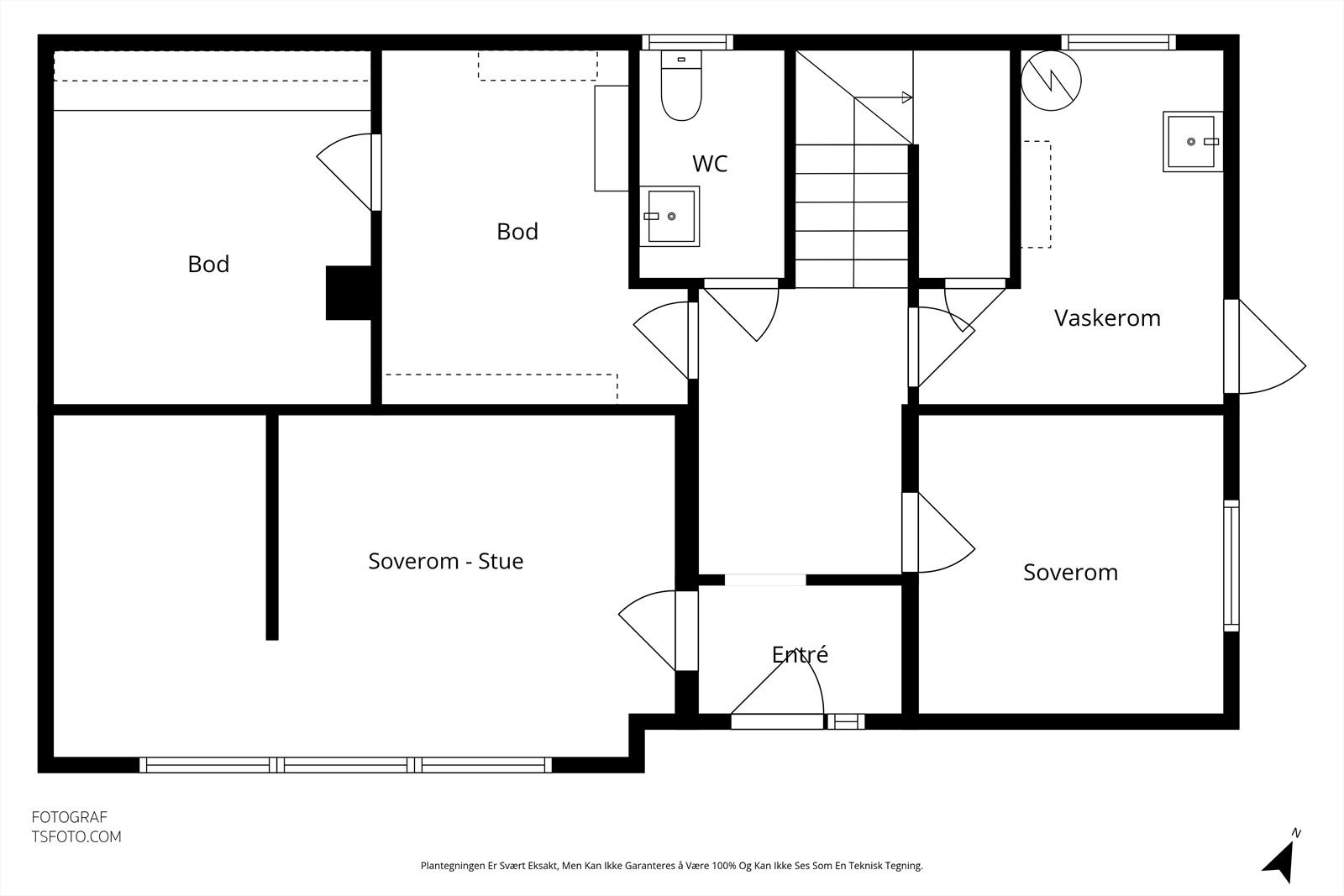 Plantegning - 1 etsje Galleribilde
