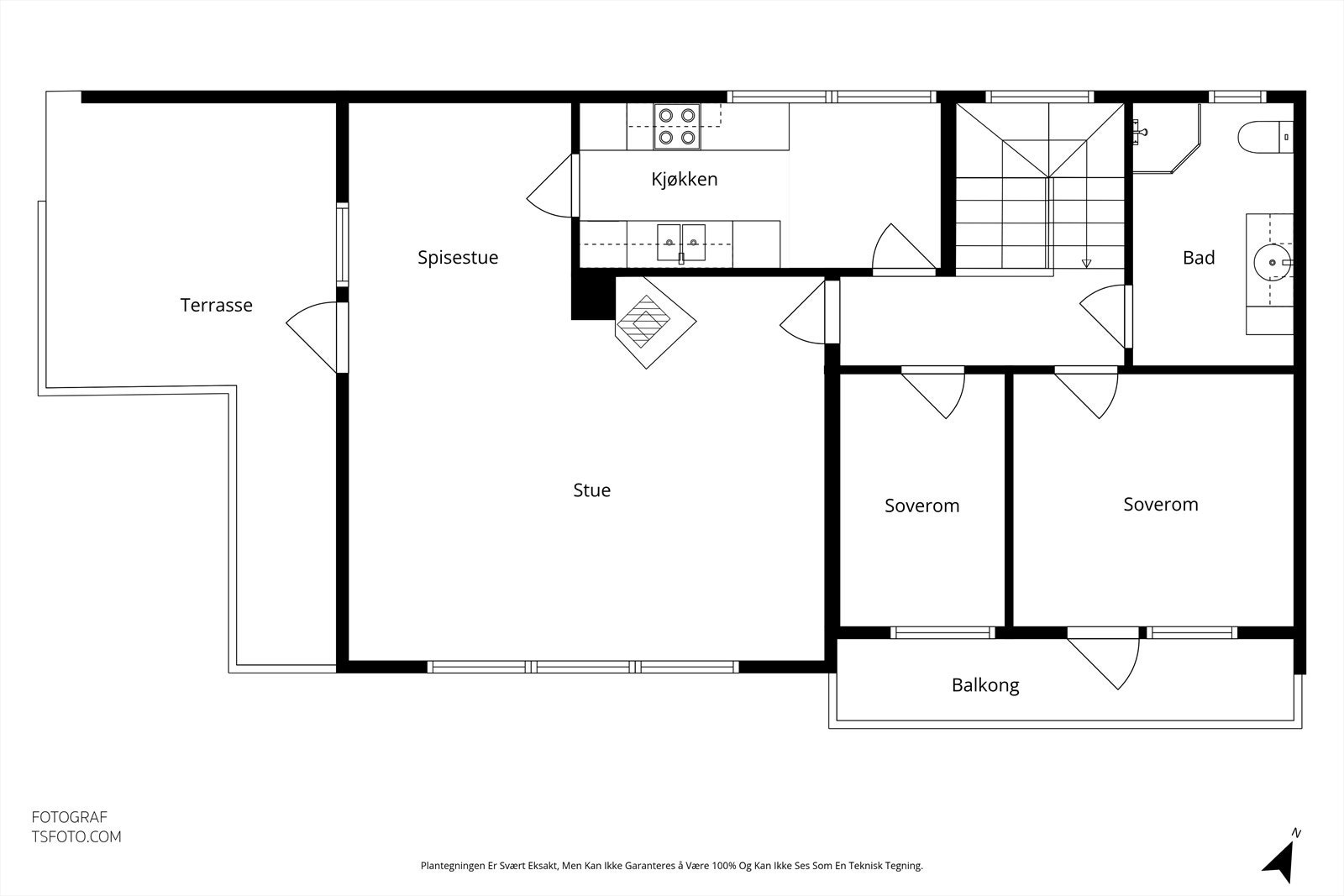 Plantegning - 2 etasje Galleribilde