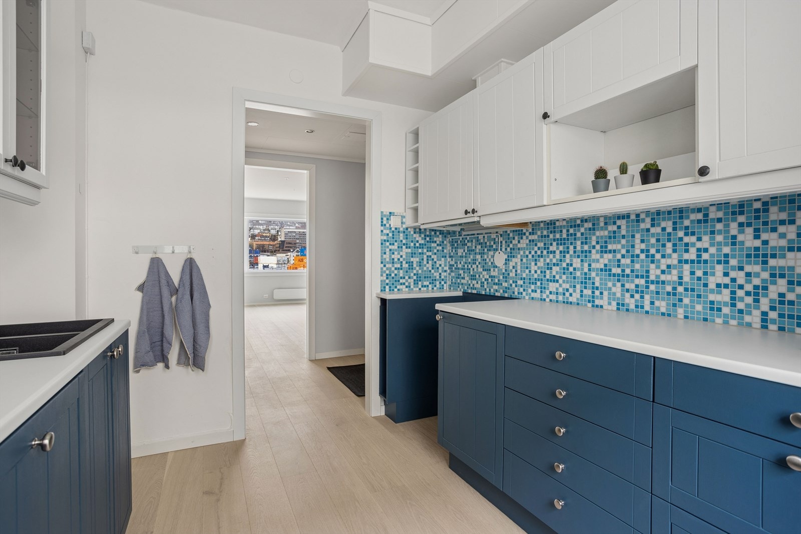 Det er godt med lagringsplass i både over- og underskap. Galleribilde