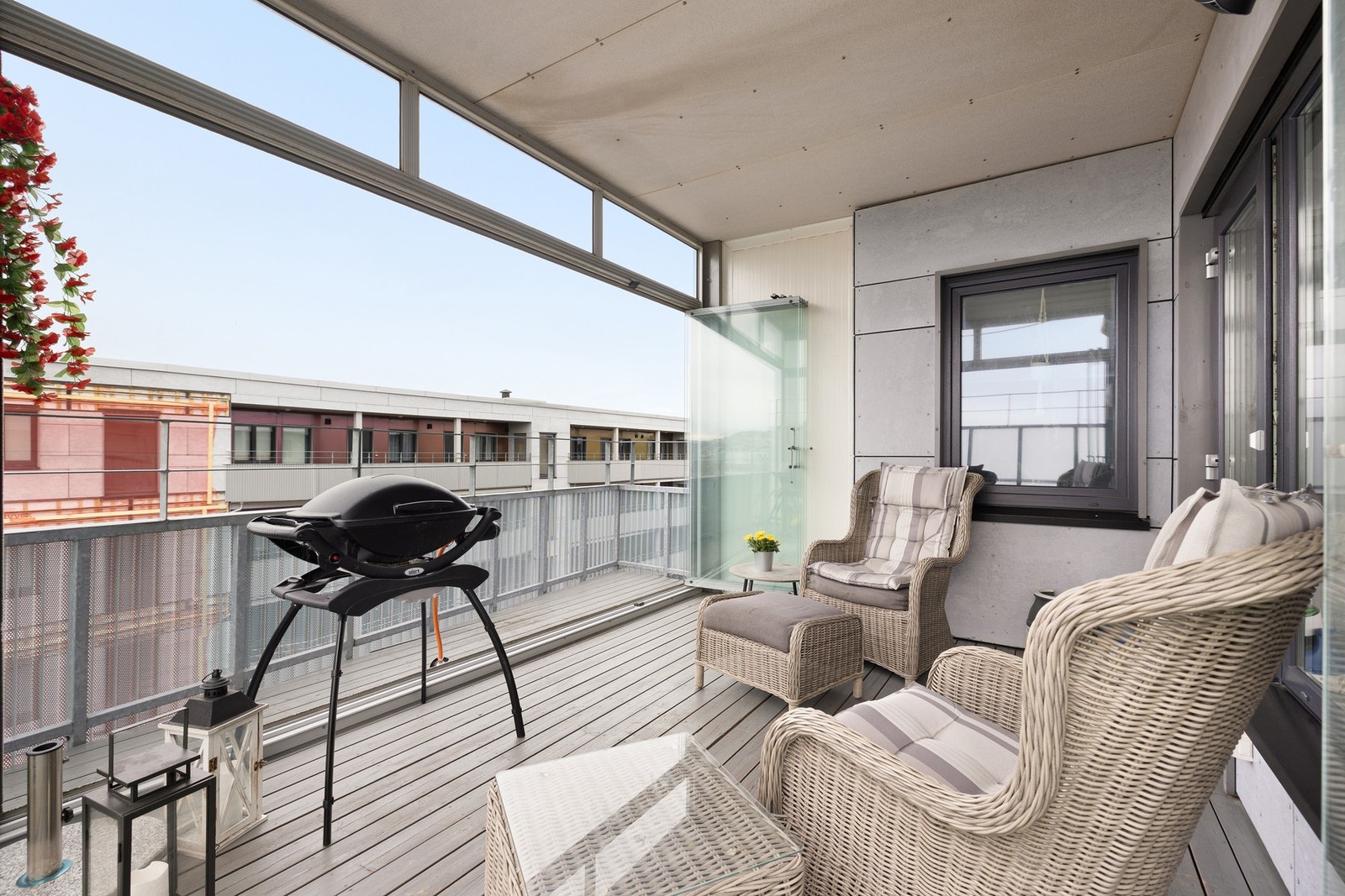 Her har man god plass for ønsket møblement og grill. Galleribilde