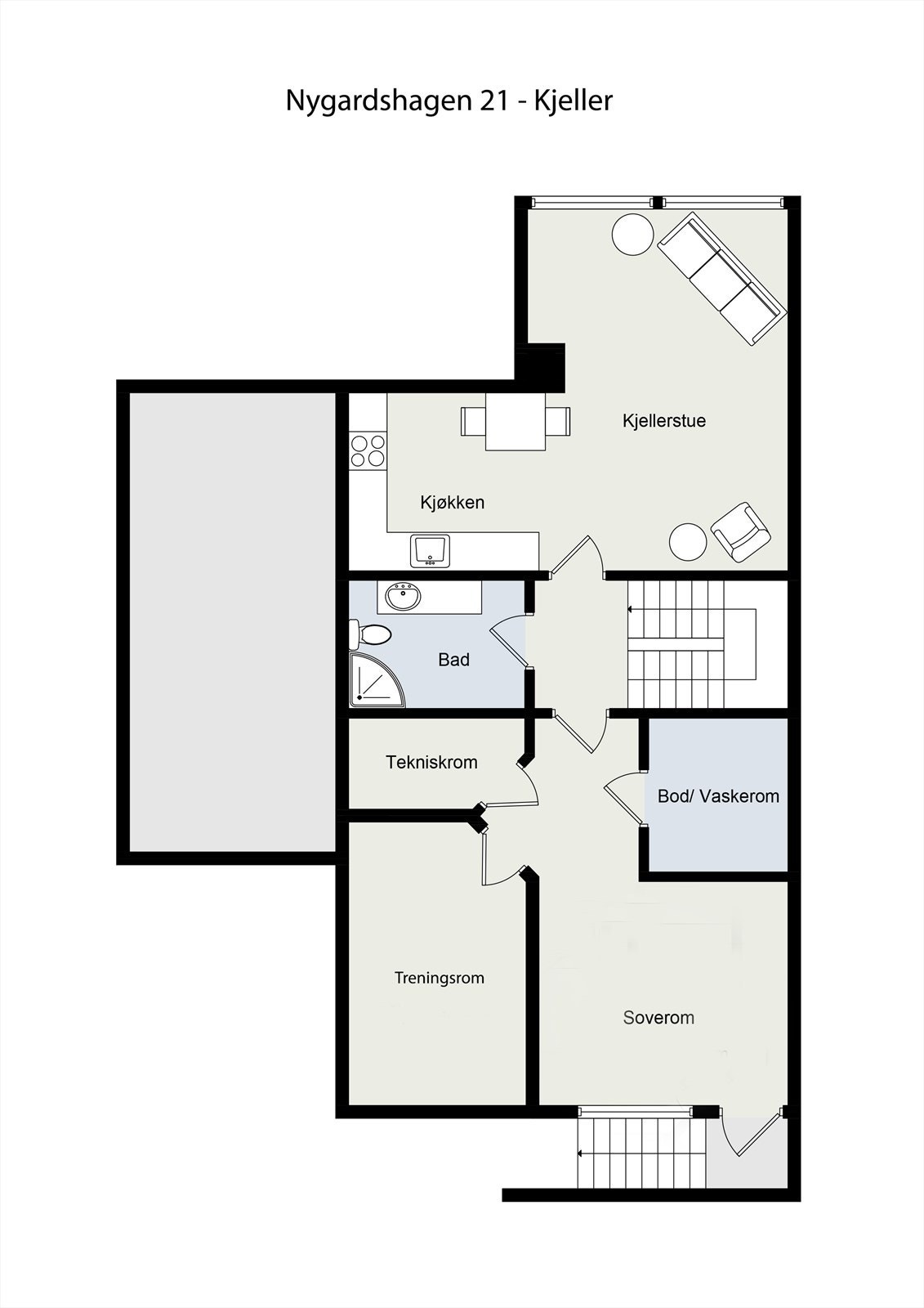 Plantegning Kjeller Galleribilde