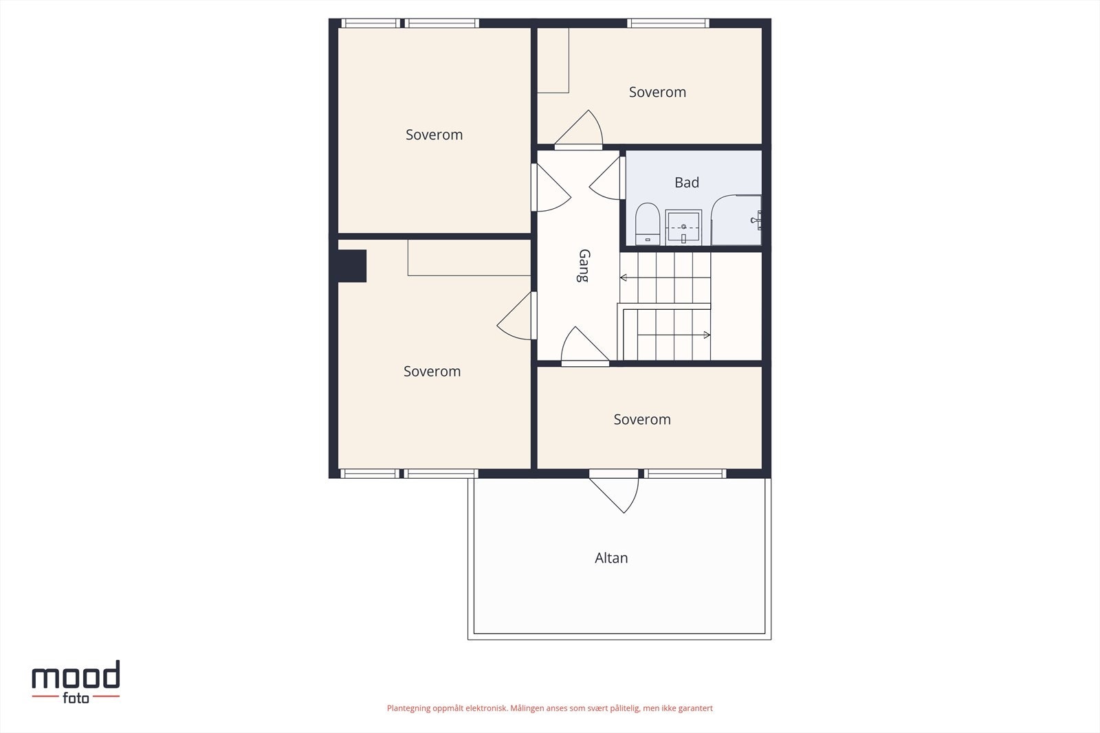 Plantegning andre etasje Galleribilde