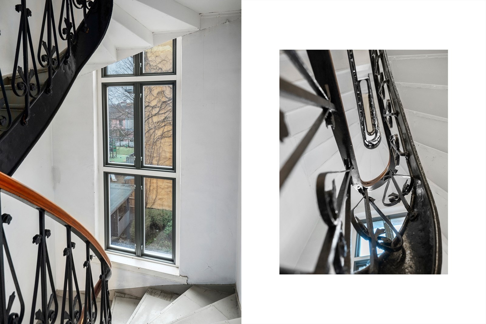 Klassisk trappeoppgang. Galleribilde