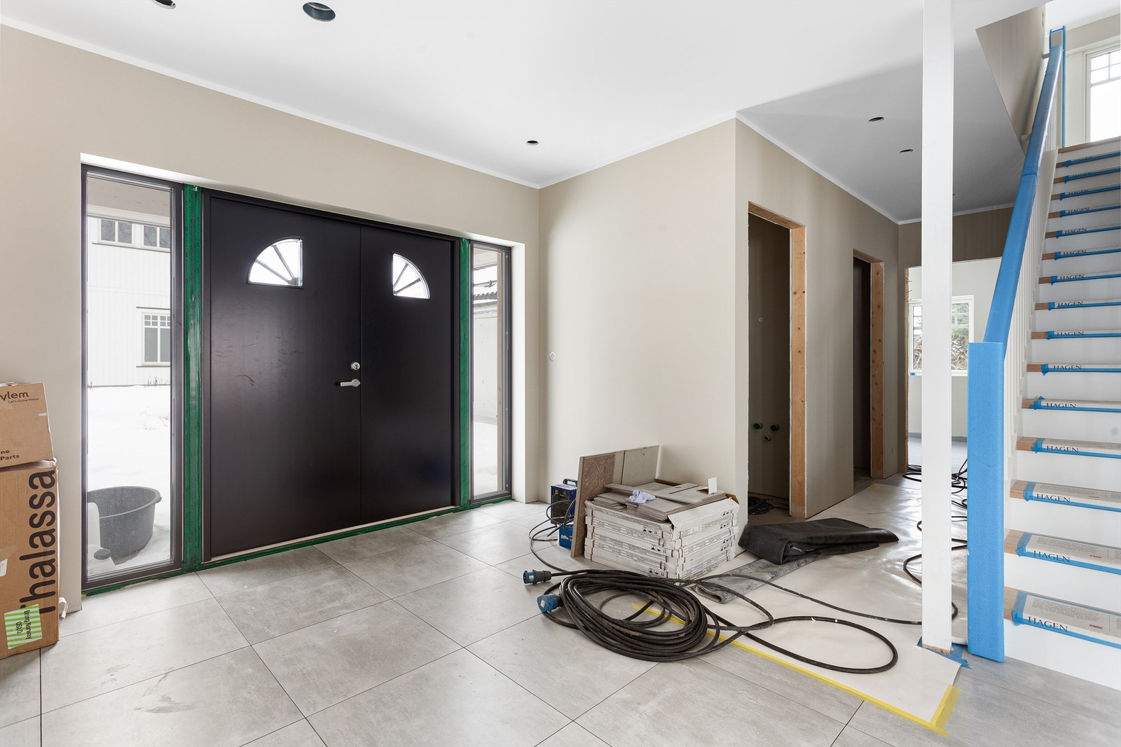 Tilrettelagt for balansert ventilasjon i boligen, ferdigstillelse av anlegget mangler. Galleribilde