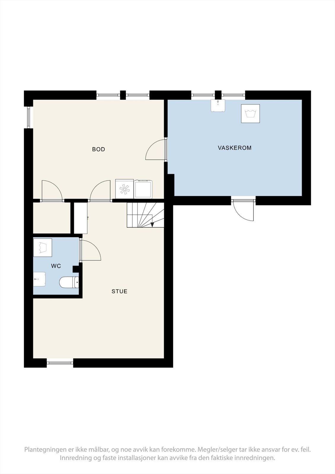 Plantegning kjeller Galleribilde