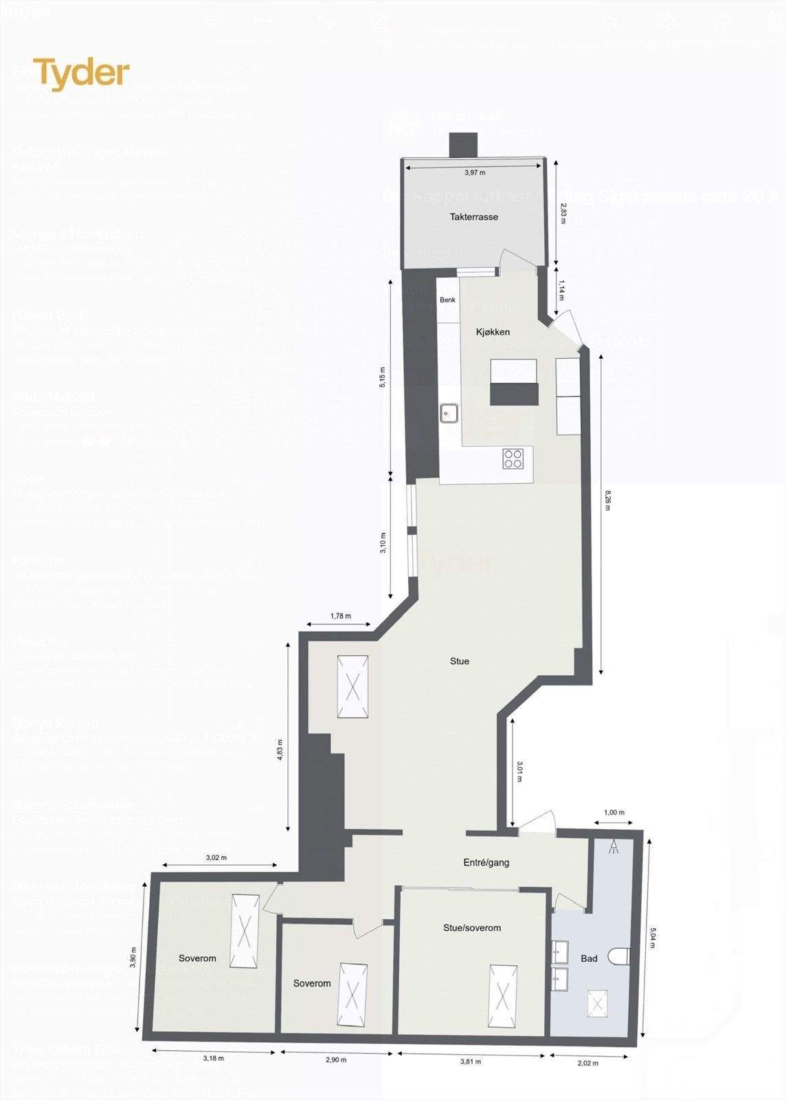 Plantegning. Galleribilde