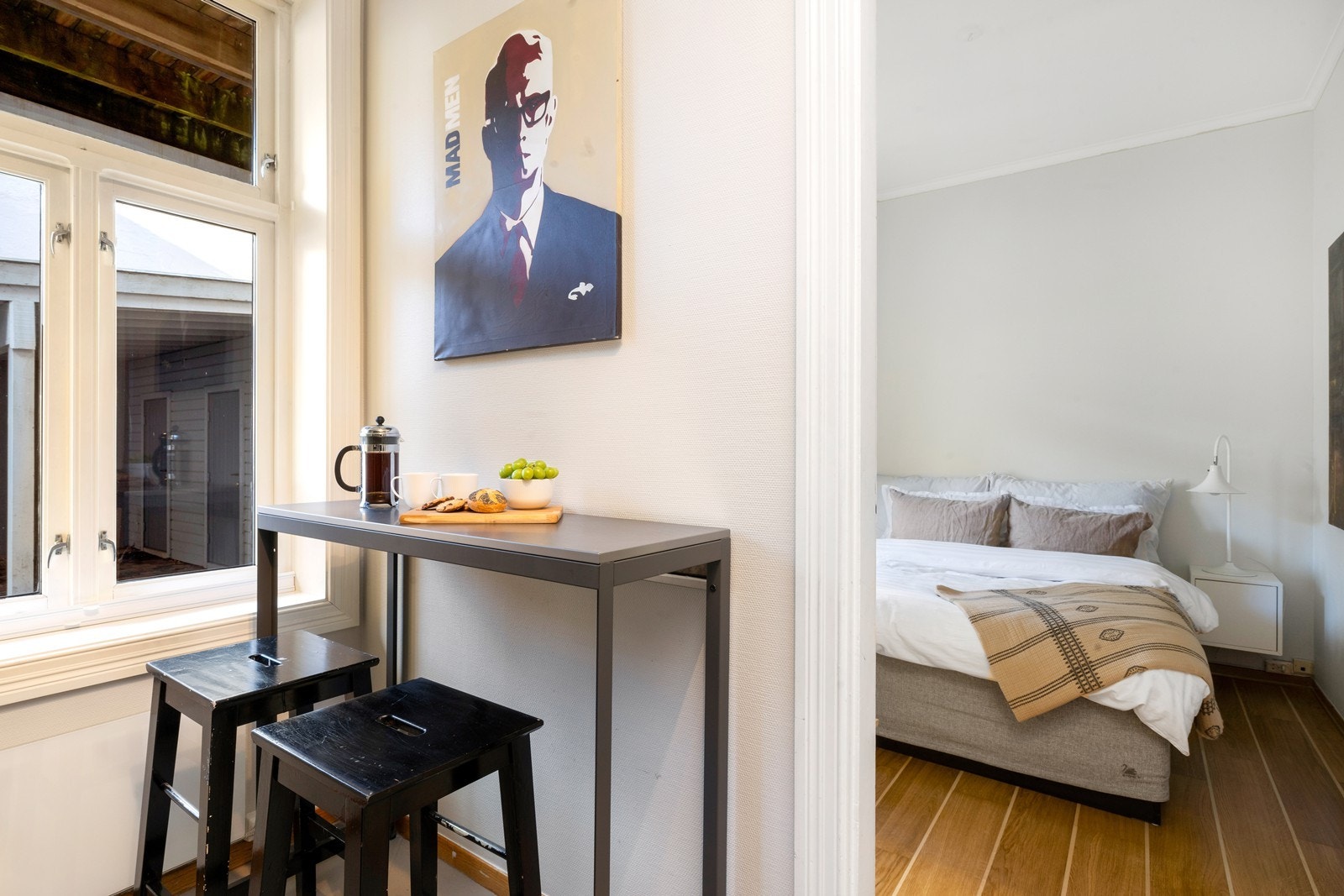 Soverom sett fra kjøkken Galleribilde