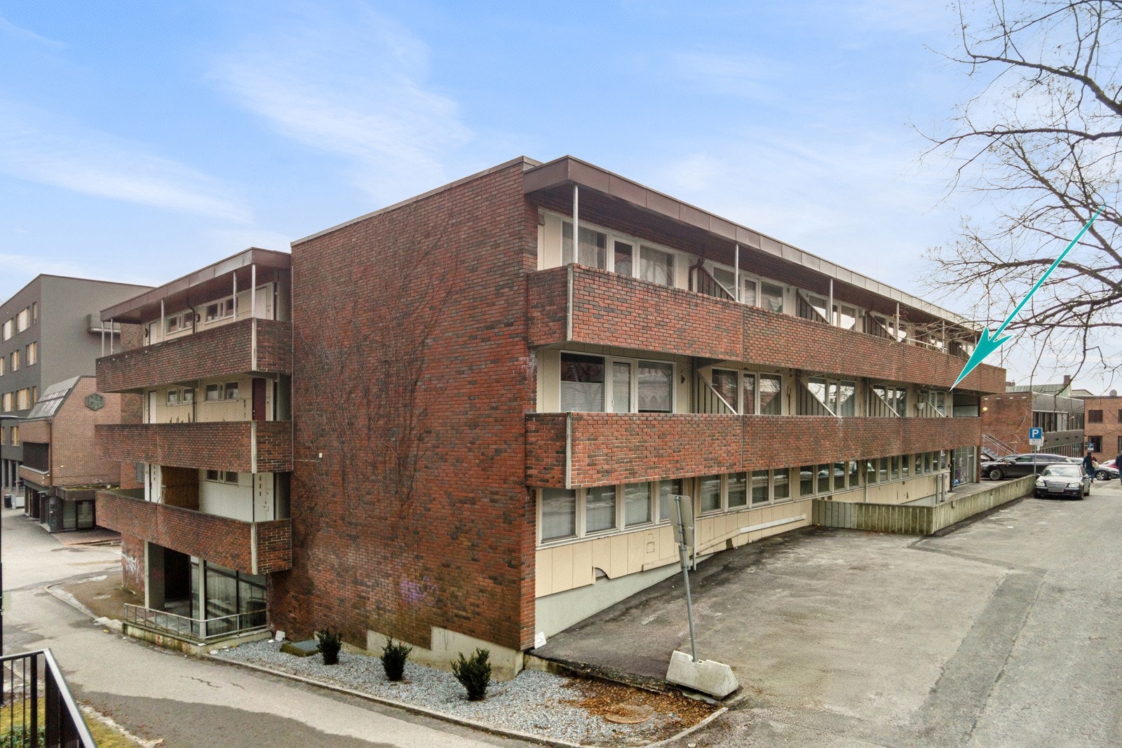 Leiligheten ligger i 2. etasje Galleribilde