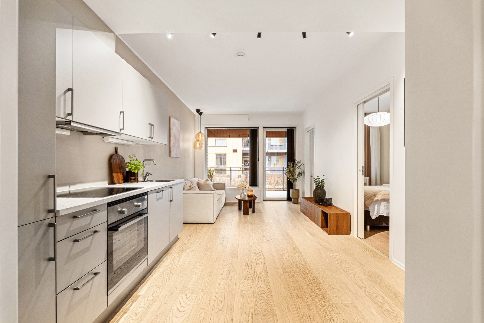 Vannbåren varme, kabel-tv, internett, kommunale avgifter etc. er inkludert i felleskostnadene. Galleribilde