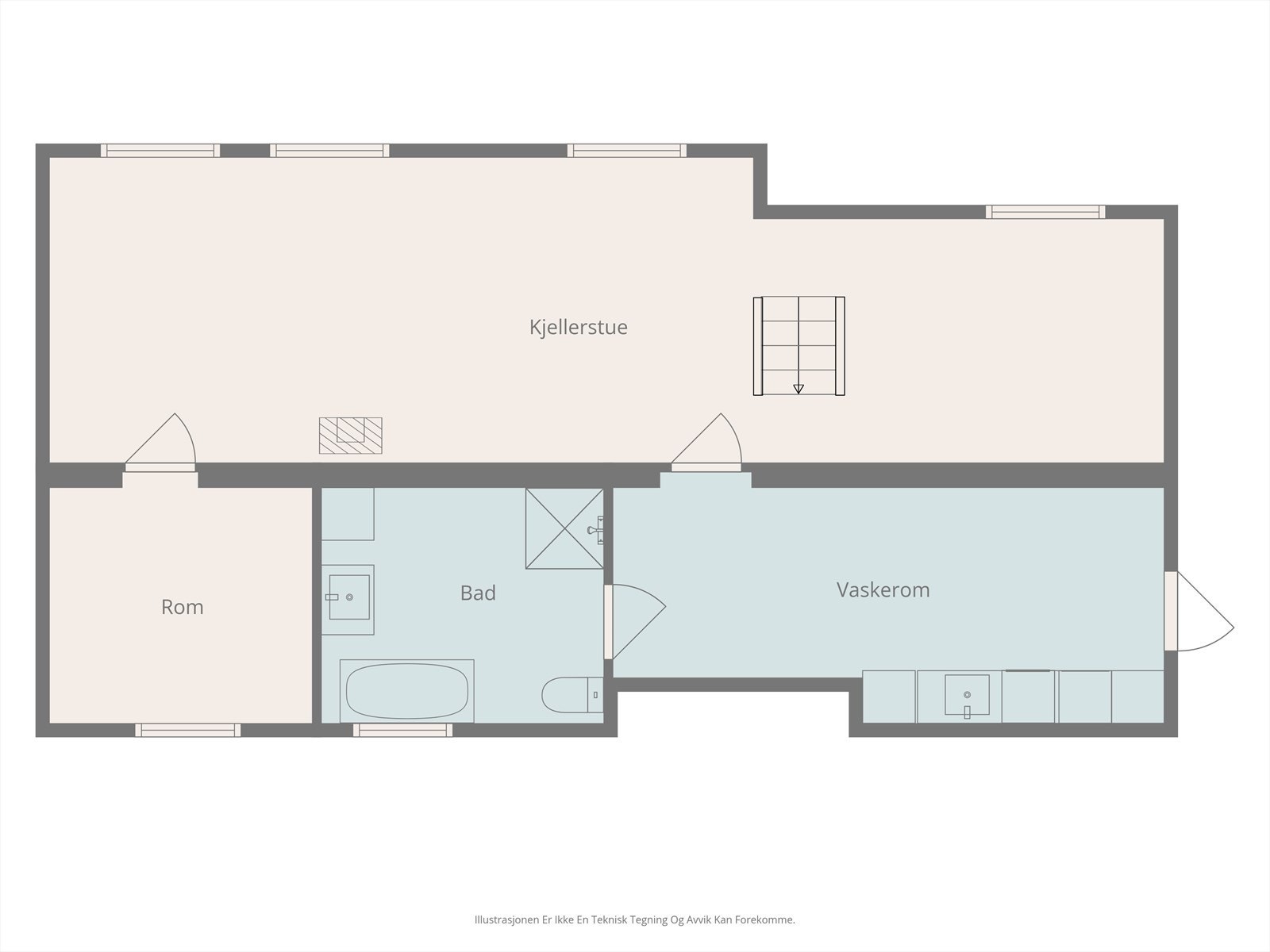 Plantegning u. etasje Galleribilde