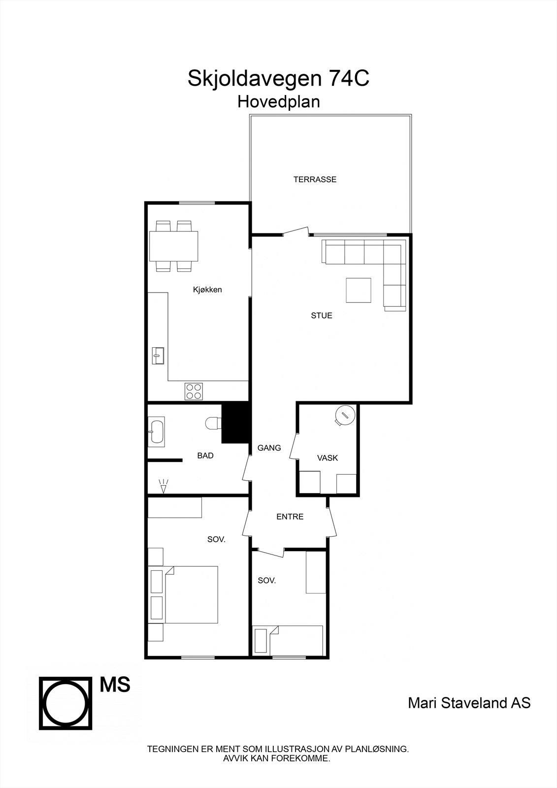 Plantegning Galleribilde