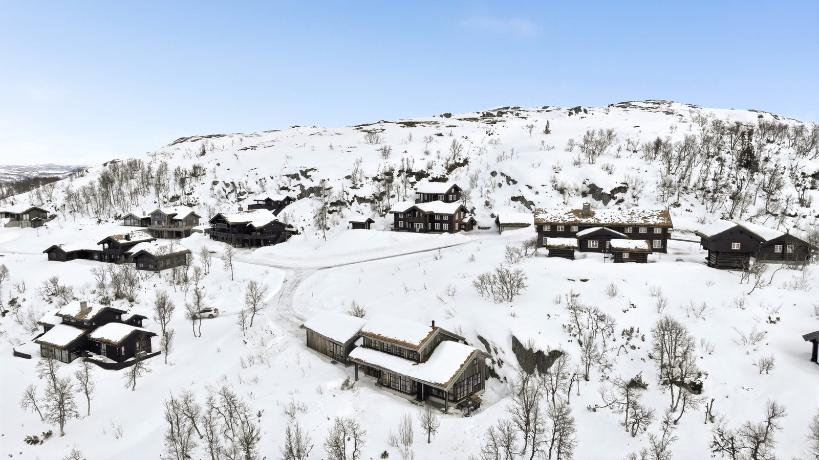 Hytta er tegnet av Børve og Borchsenius ved arkitekt Bjørn Christensen Galleribilde