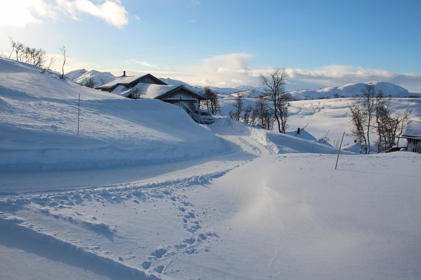Fra hytta en vakker vinterdag (privat bilde) Galleribilde