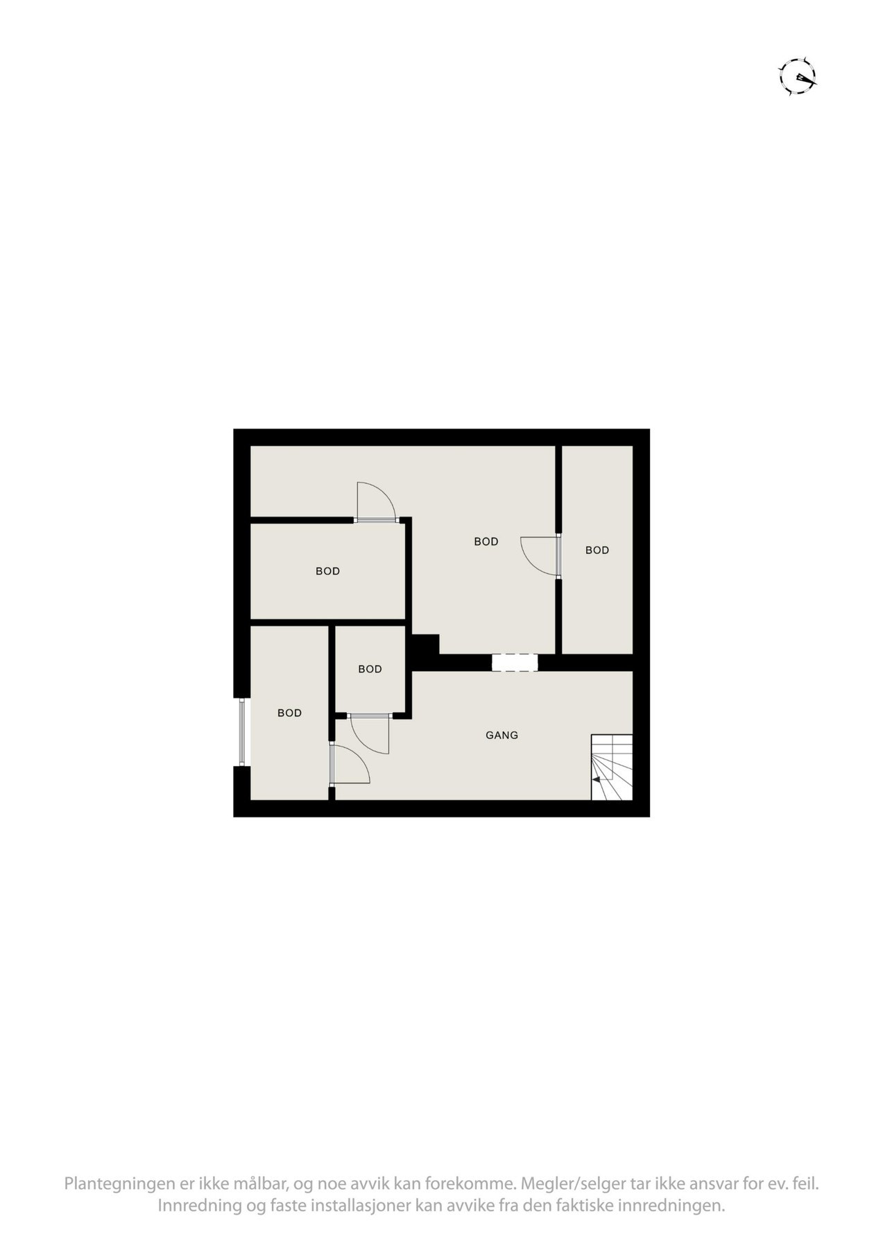 Planløsning kjeller - Her er det godt med oppbevaringsplass Galleribilde