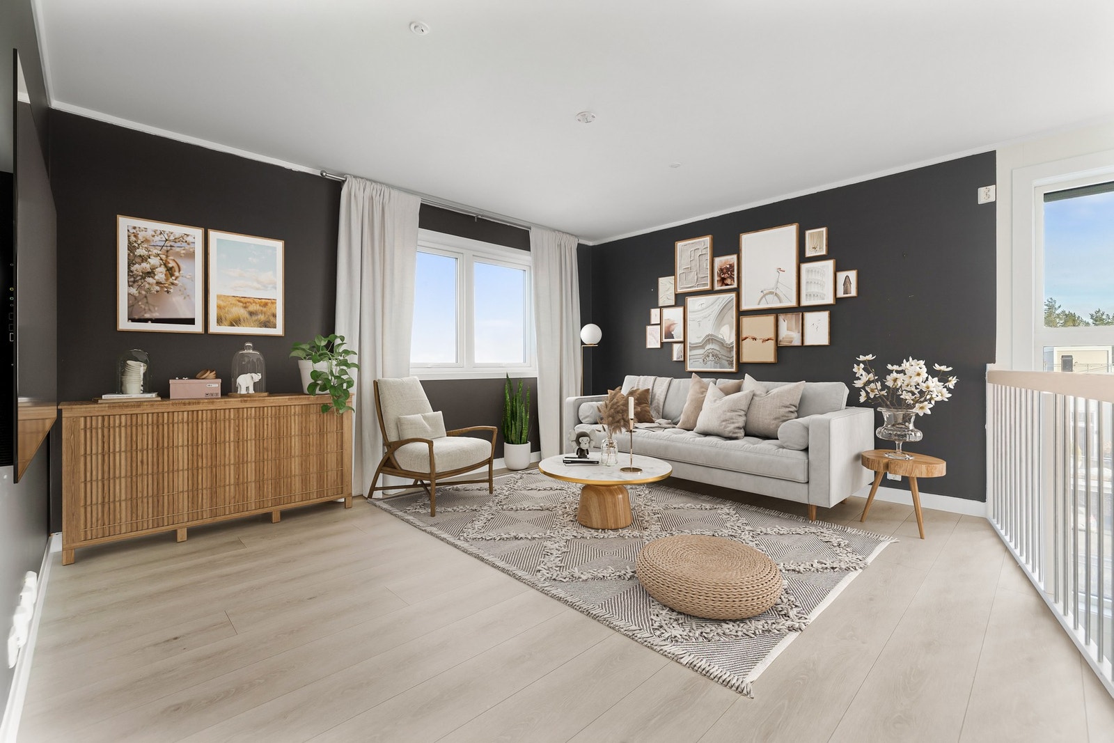 (Ai generert bilde) Eksempel på innredning - visualisering av rommets potensial. Galleribilde