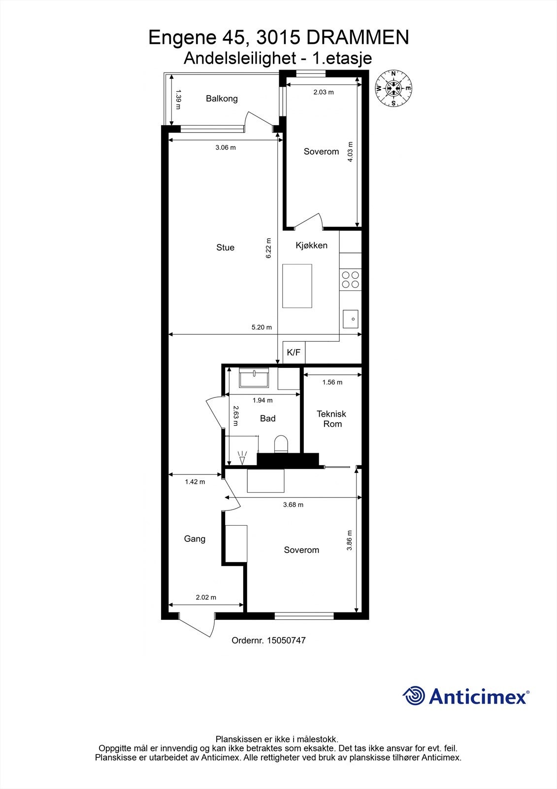 Plantegning 1. etasje Galleribilde
