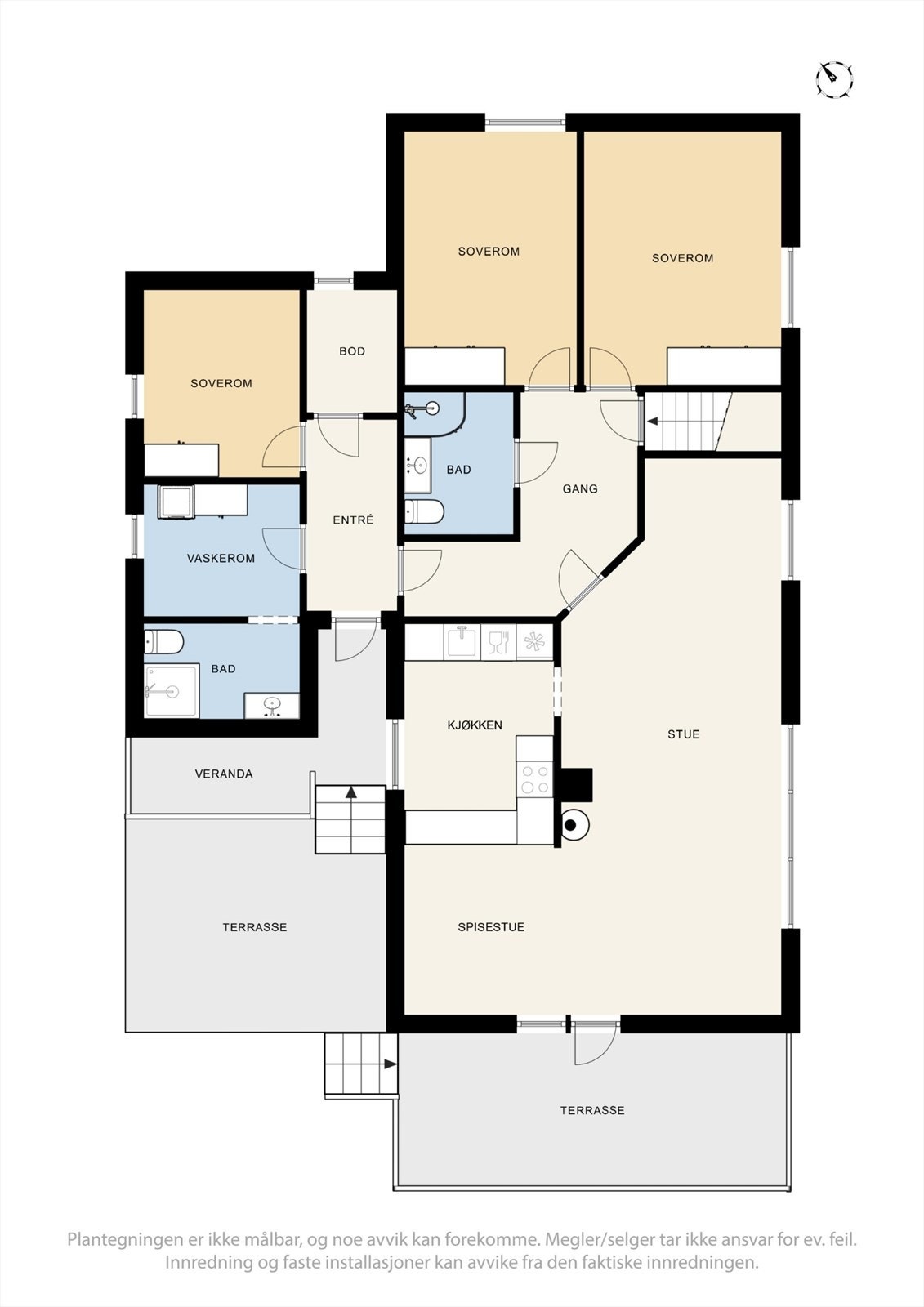 Første etasje - Se punkt "ferdigattest". Galleribilde