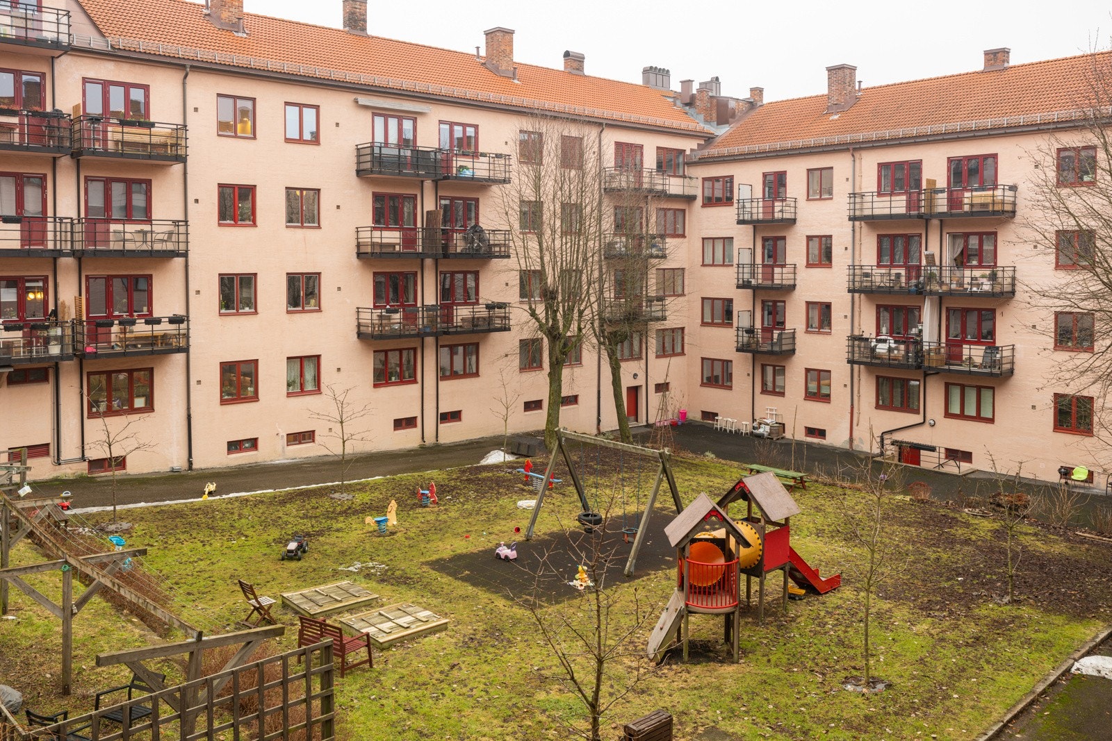 - Hyggelig utsikt mot indre gårdsrom - Galleribilde