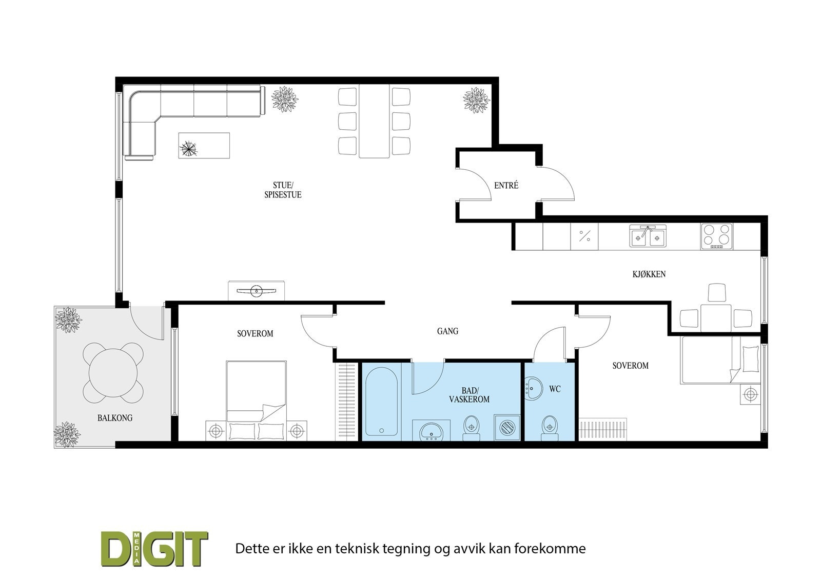 Plantegning. Galleribilde