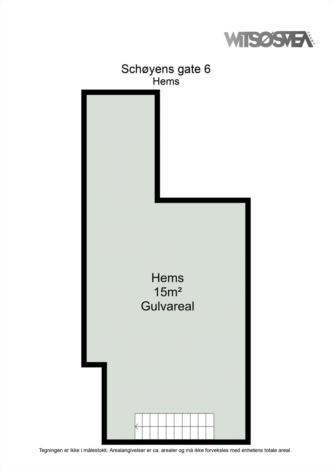 Planskisse hems. Galleribilde