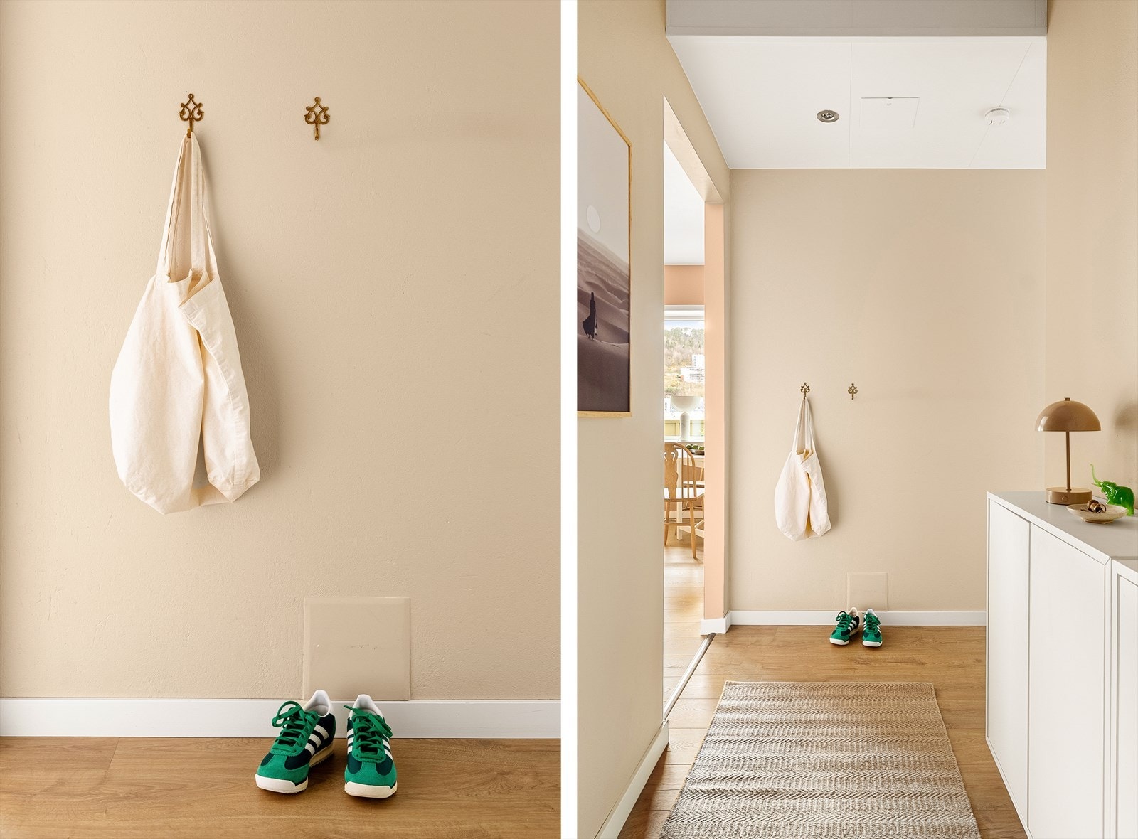 Entre er målt til 5,5 m². Galleribilde