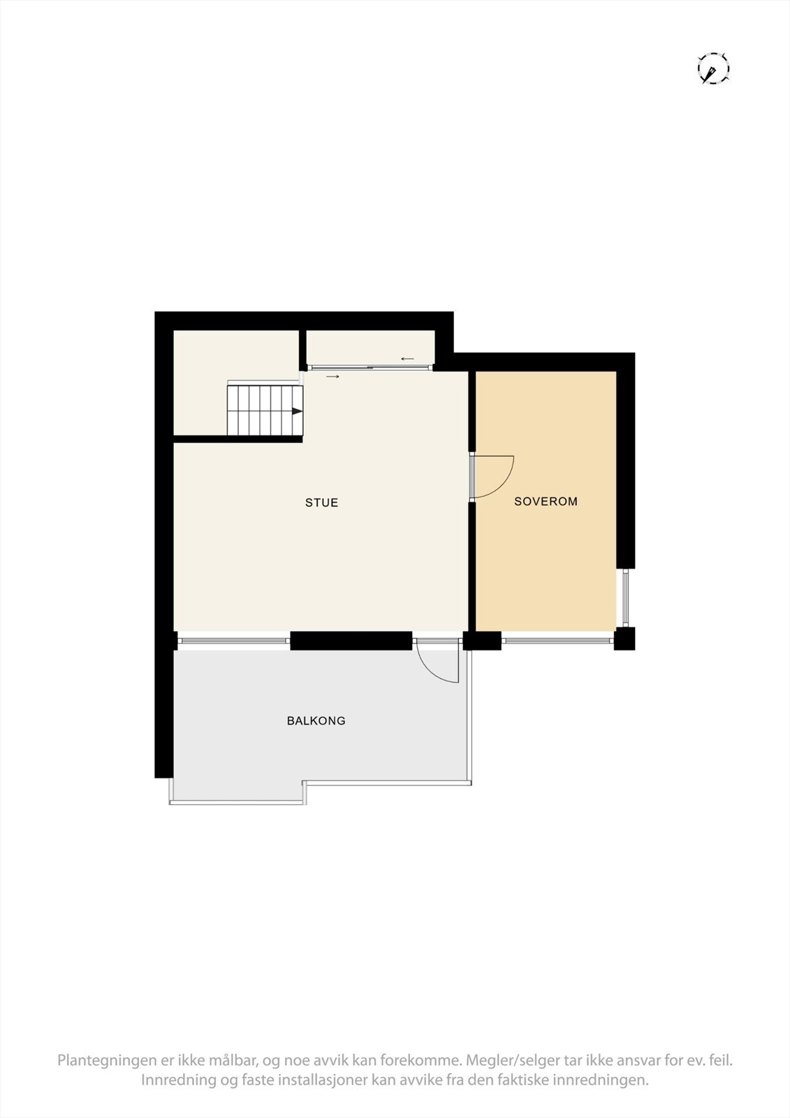 Toppetasjen er en egen sone med TV-stue, soverom og terrasse. Galleribilde