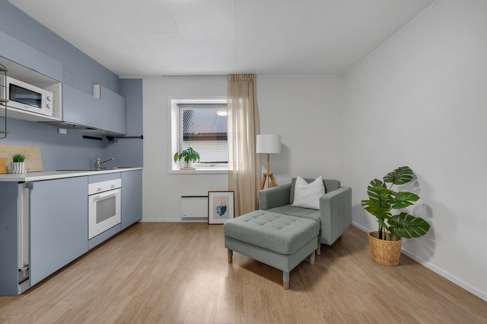 Hybelrommet med kjøkken Galleribilde