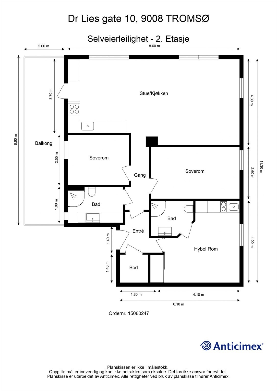 Romslig leilighet. Felles entré med hybelen - hvis du vil leie den ut - hvis ikke - perfekt soverom med eget bad Galleribilde
