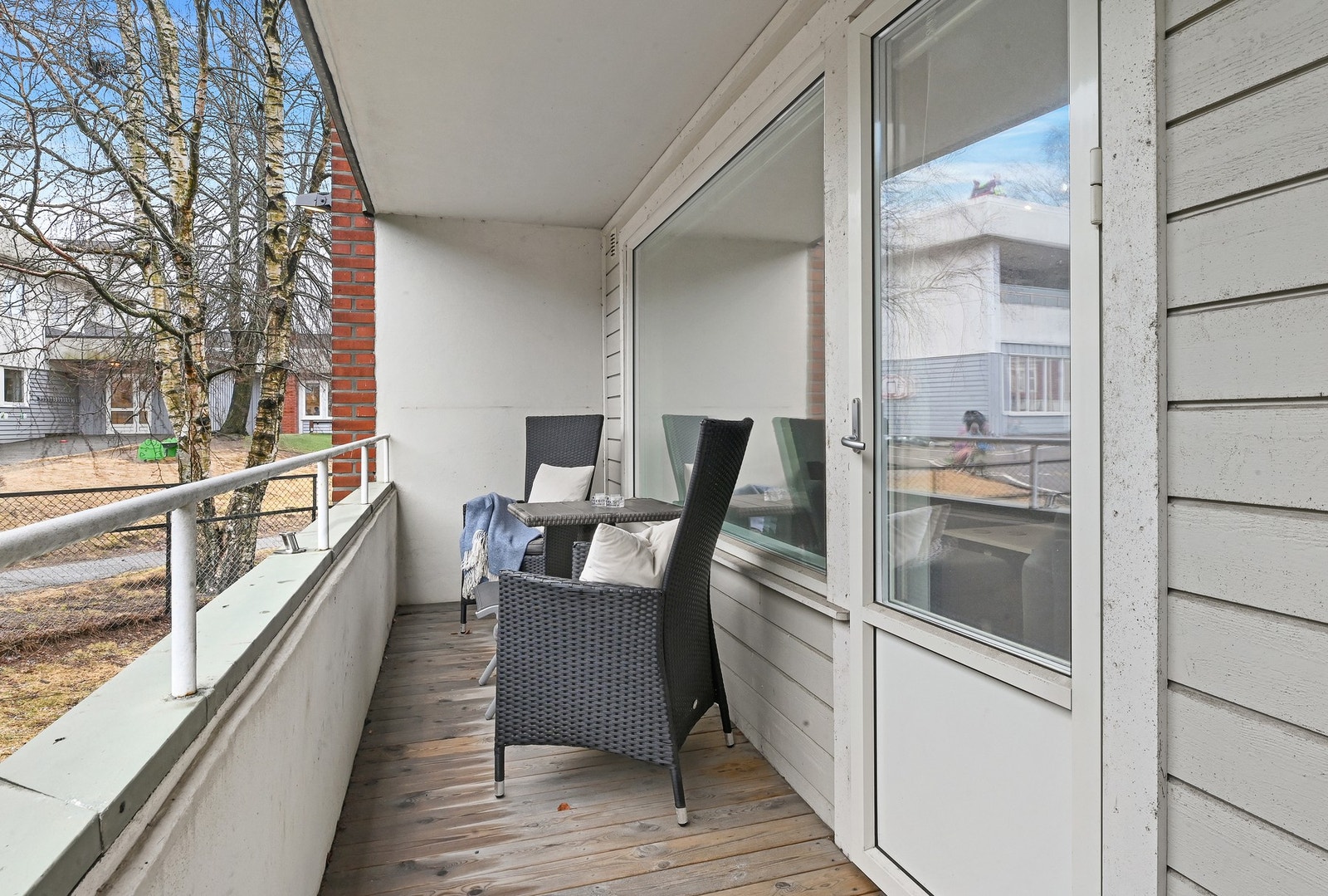 Balkong mot vest Galleribilde