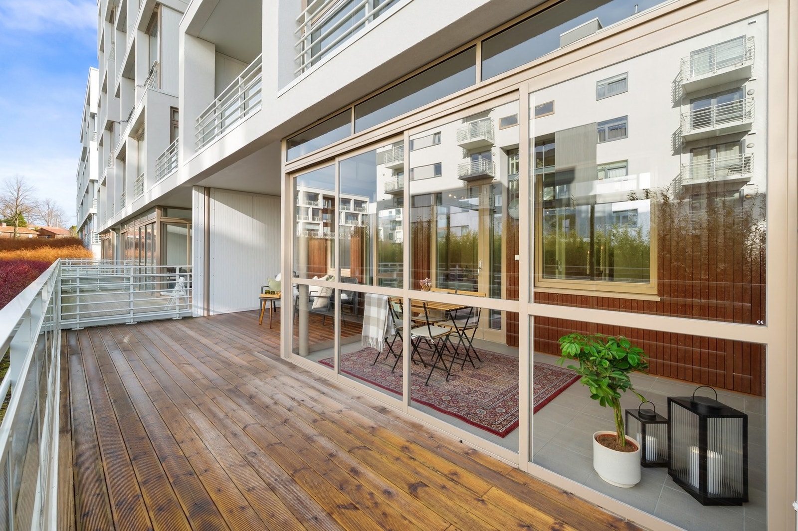 Her kan du få følelsen av å sitte utendørs samtidig som du er skjermet for Trøndersk vær og vind. Galleribilde