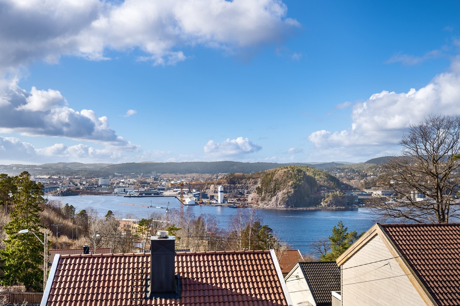 Flott utsikt mot Topdalsfjorden Galleribilde