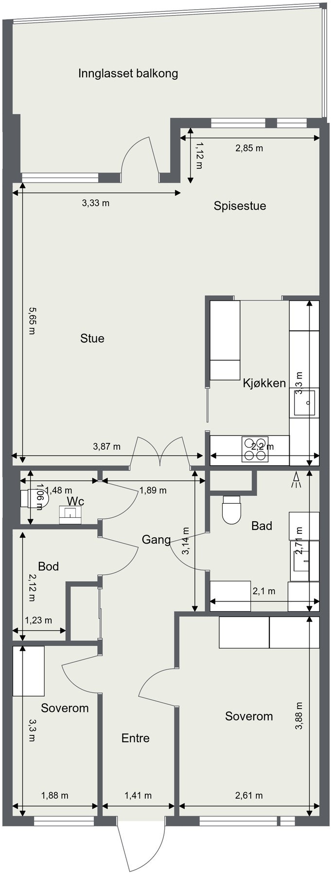 Plantegning. Galleribilde