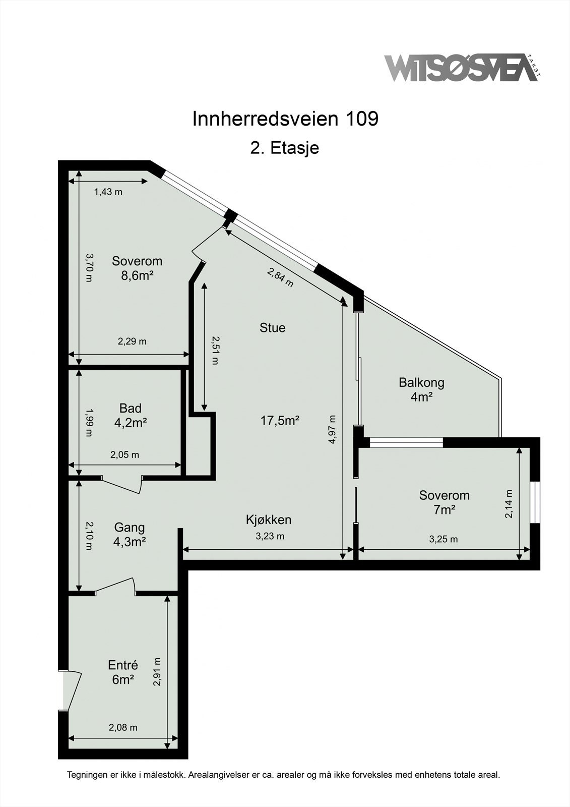 Planløsningen er arealeffektiv og utnytter leilighetens areal på en god måte. Galleribilde