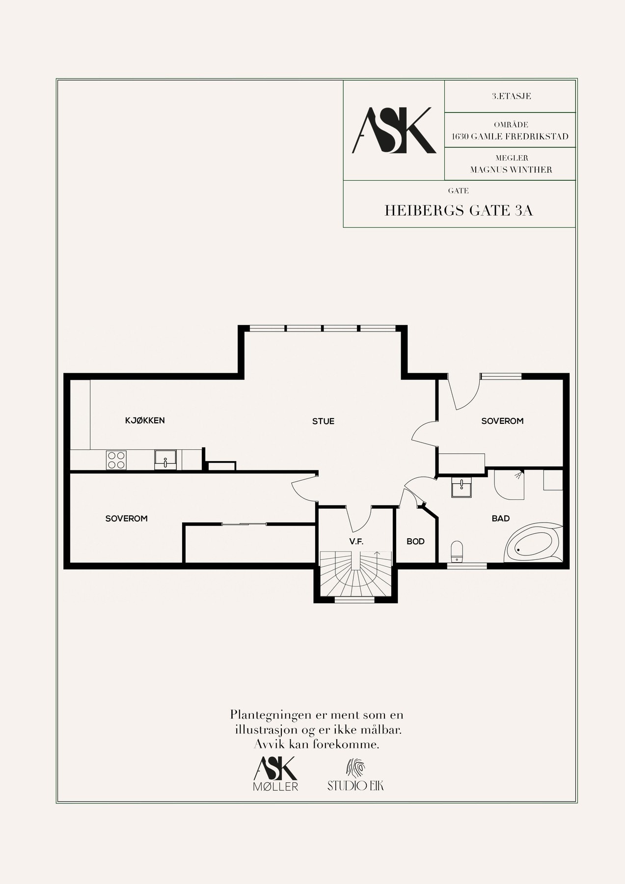 Plantegning Galleribilde