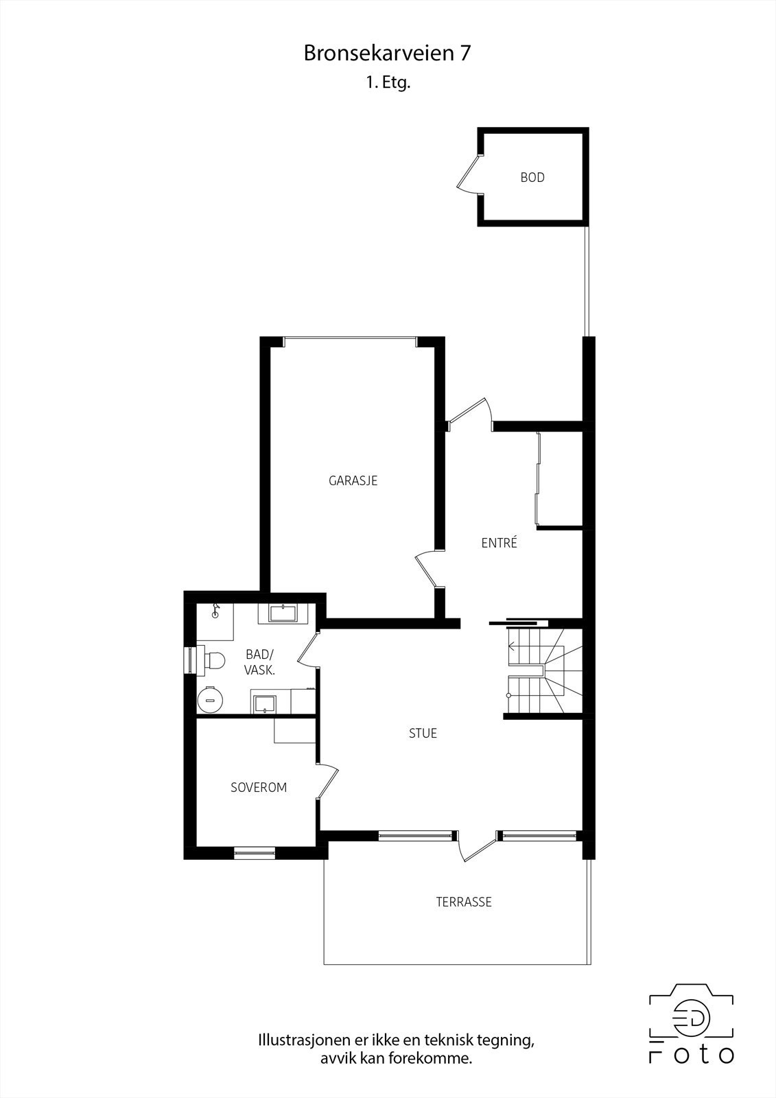 Plantegning 1.etasje. Galleribilde