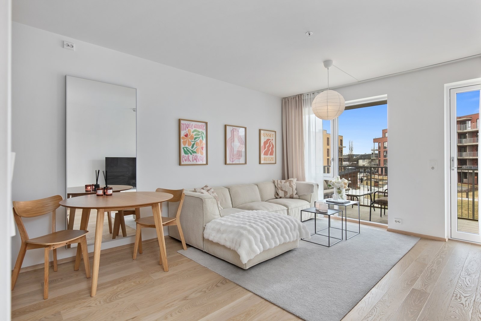 Aktiv Eiendom v/Janita Nonstad har gleden av å presentere Ringbanen 28. En lys og flott leilighet fra 2024, med beliggenhet ved sentrum av Stjørdal. Foto: Mats Kalland Galleribilde