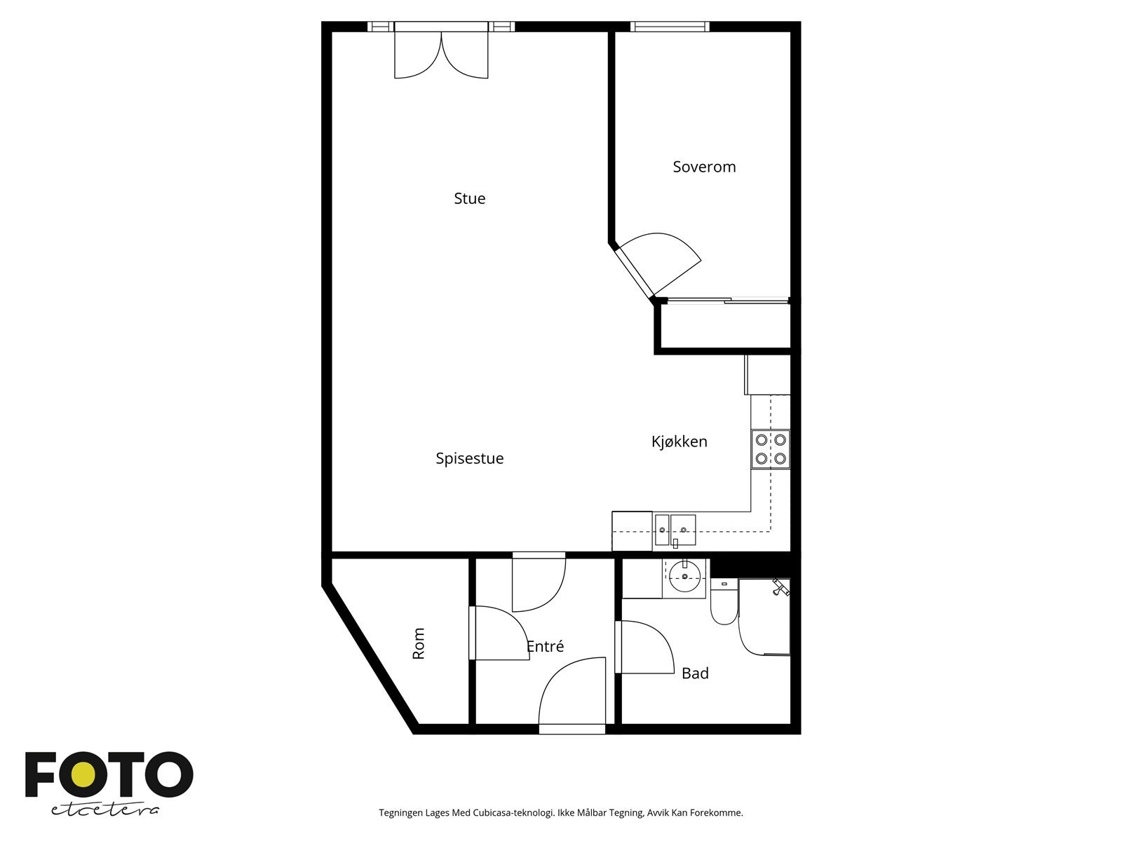 Veiledende plantegning - Ikke målbar Galleribilde