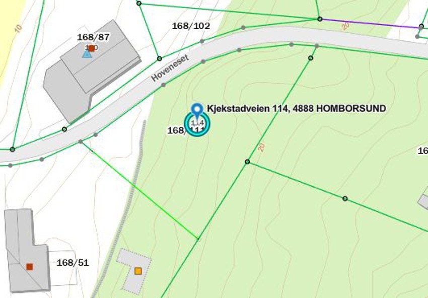 Kart med grenser Galleribilde