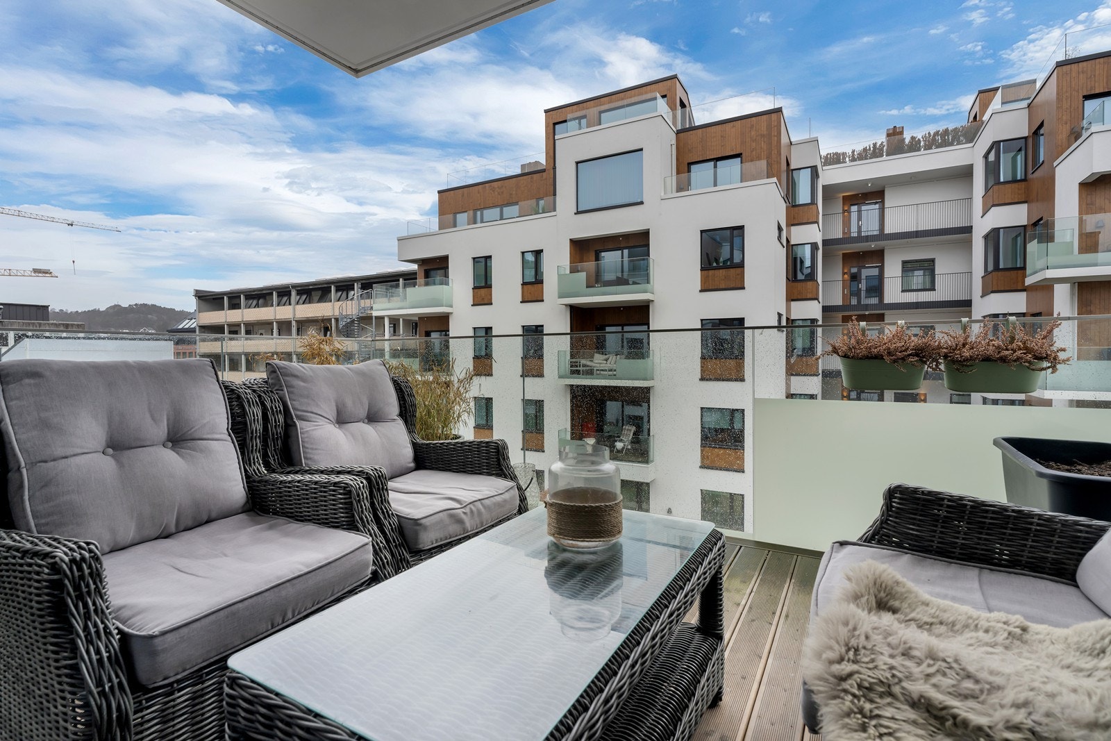 Balkongen er 13 kvm Galleribilde