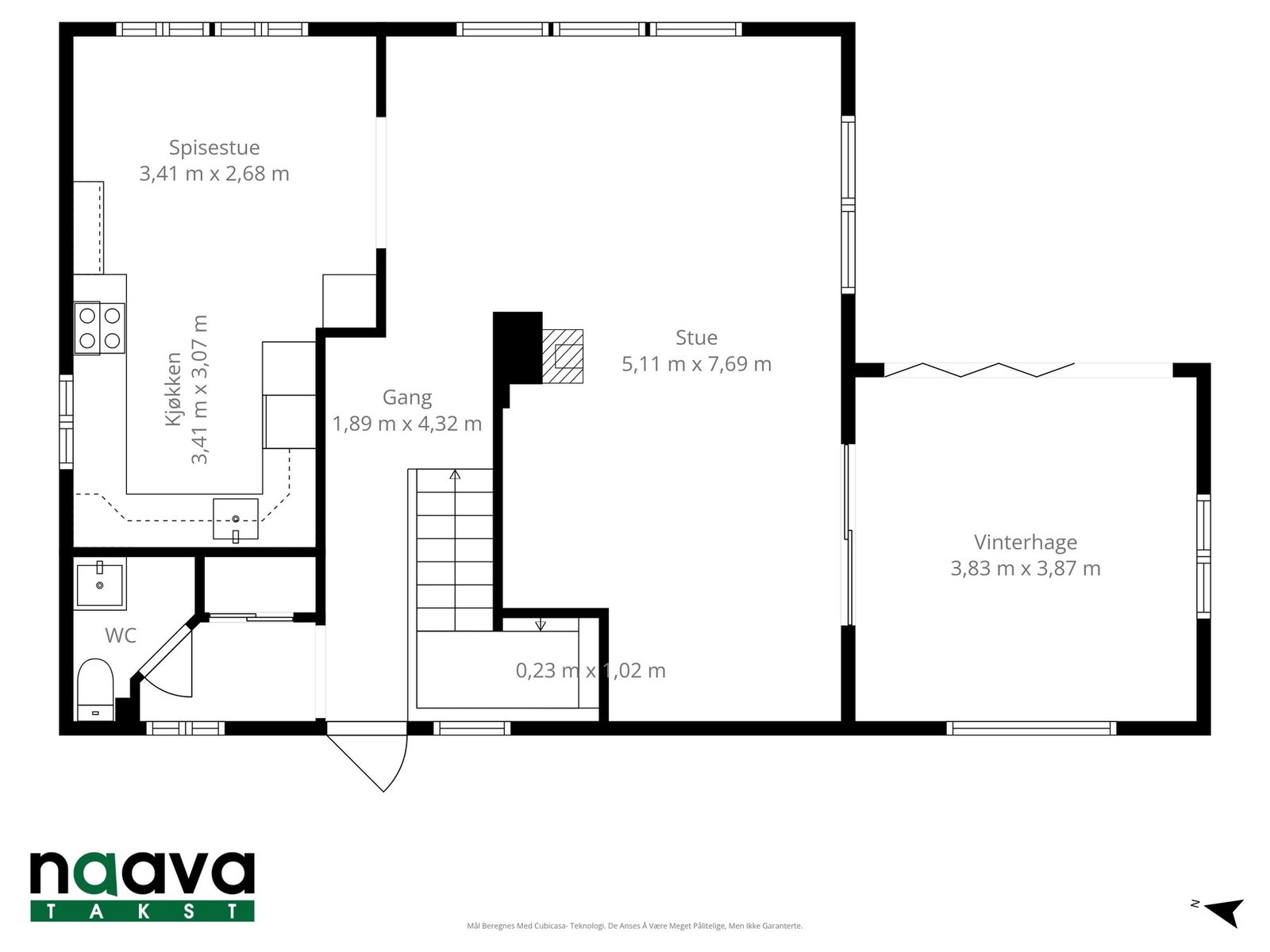 Målsatte tegninger fra takstmann Galleribilde