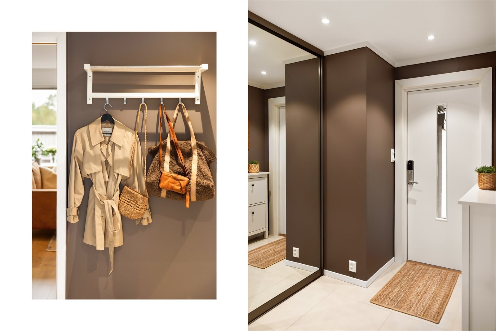 - Entré måler 5,3m², med stort garderobesdkap - Galleribilde