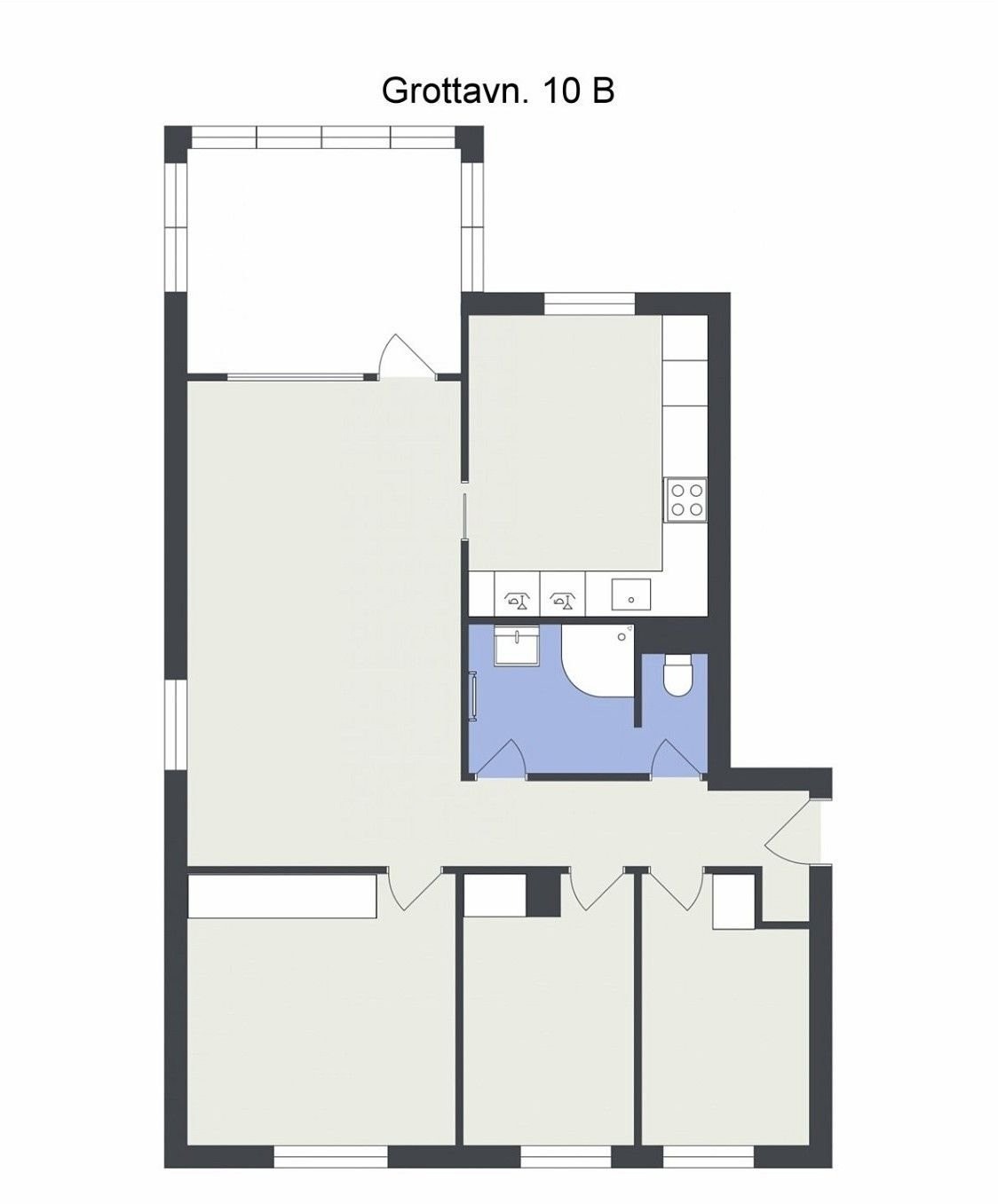 Plantegning, avvik kan forekomme. Galleribilde