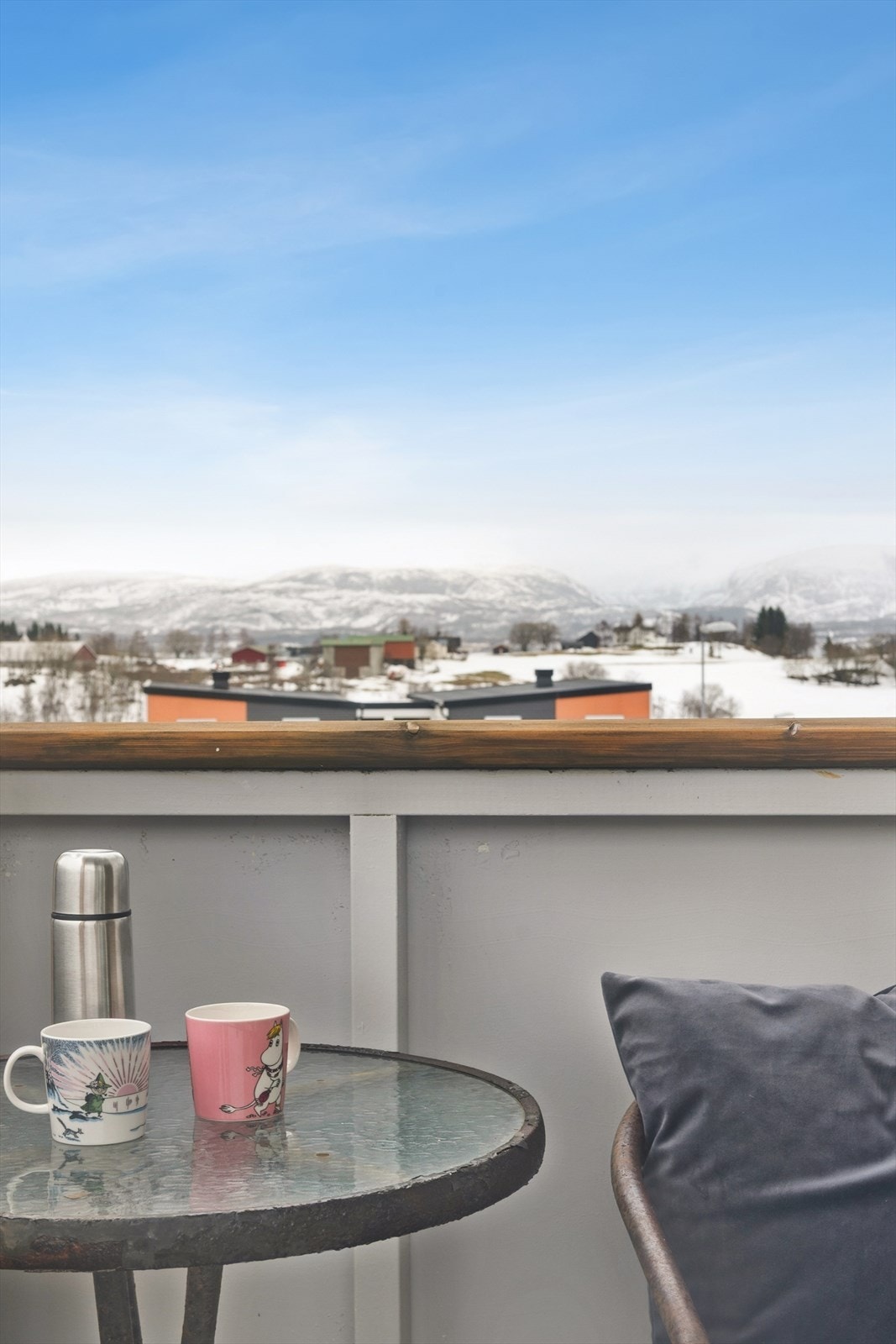 Begge balkongene gir fine, private uterom i leiligheten. Galleribilde