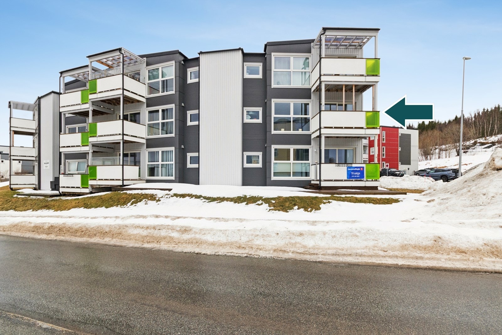 Leiligheten ligger i 2. etasje Galleribilde