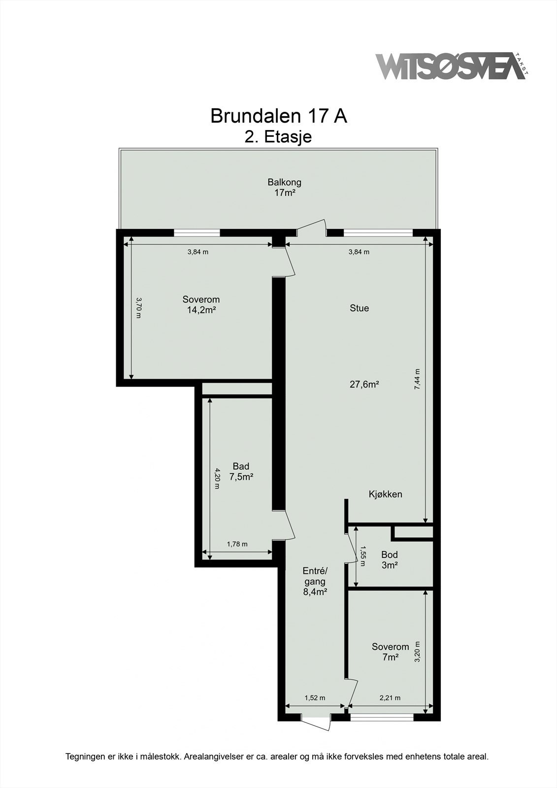 Plantegning 2. etasje Galleribilde