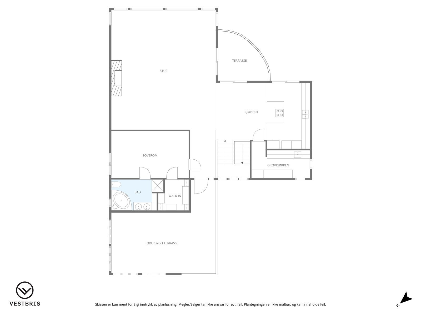 Planløsning 2. etasje Galleribilde