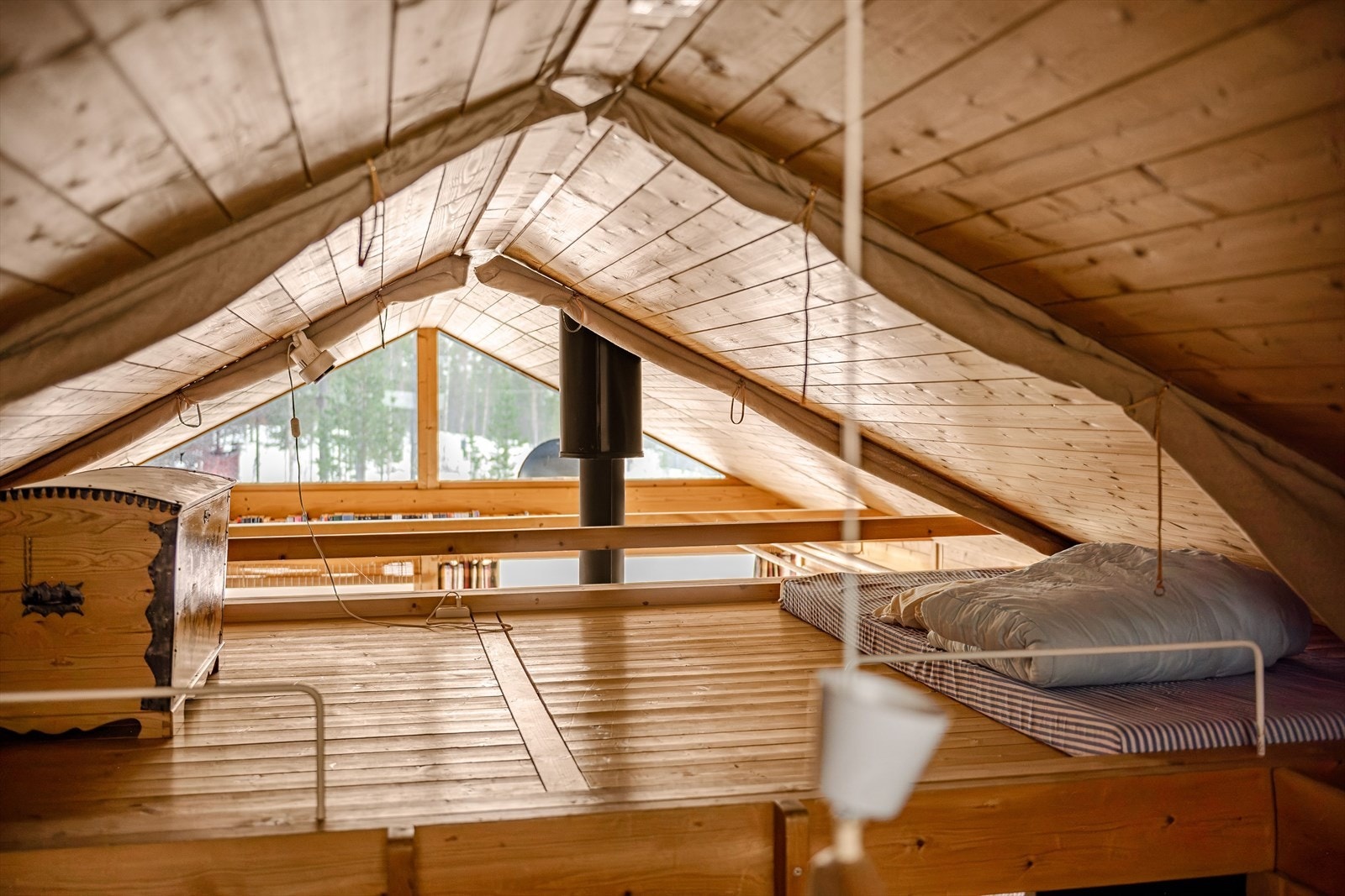 Hems med muligheter for både ekstra sengeplasser samt lagringsplass. Galleribilde